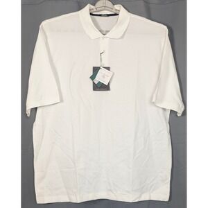 Marbas Golf Chieti Polo Shirt Mens 2XL White Filo di Scozia‎ Egyptian Cotton